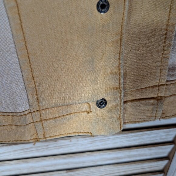 CJ Banks Yellow Denim Jacket Size 2X - Picture 11 of 11